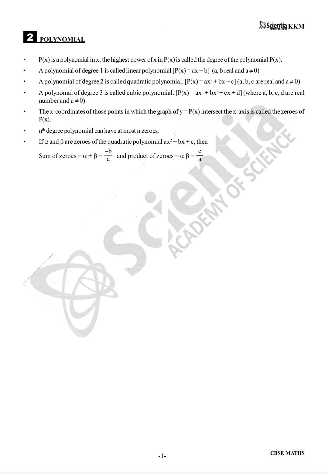 CBSE Class 10 Mathematics – Polynomials  PYQs & Detailed Solutions 2018–2026