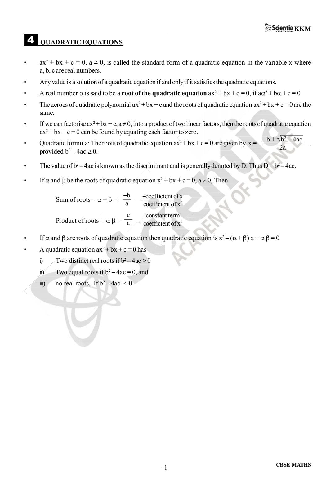 CBSE Class 10 Mathematics – Quadratic Equations  PYQs & Detailed Solutions 2018–2026