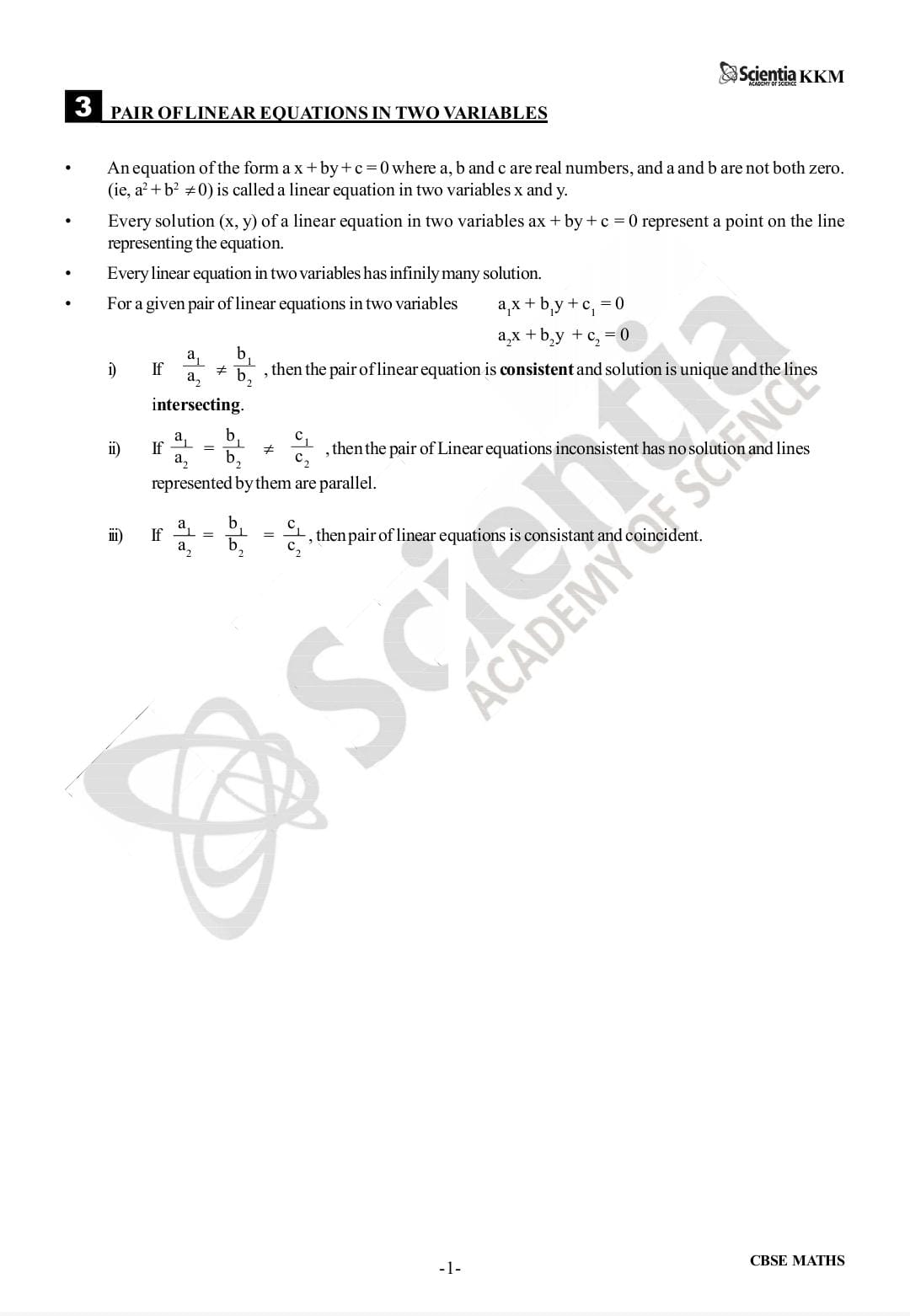 CBSE Class 10 Mathematics – Pair of Linear Equations in Two Variables  PYQs & Detailed Solutions 2018–2026